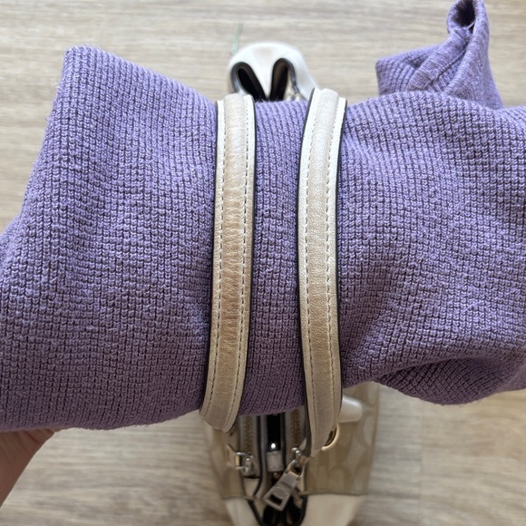 Coach Mini Christie Carryall Bag F58291 | Beige Coated Canvas | Crossbody Strap - Picture 11 of 15